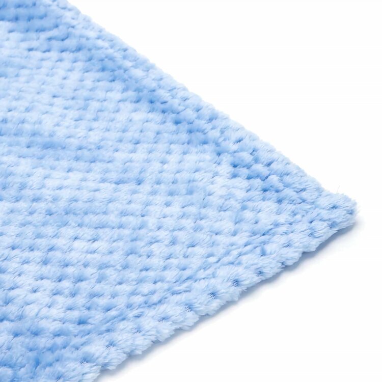 Nobleza Deken voor hond en kat - Pluche - Lichtblauw - Maat M - 80x100 cm