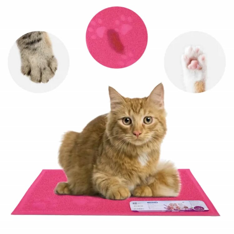 Nobleza Kattenbakmat - Placemat - Rubber - Rechthoek - 40x60 cm - Bruin