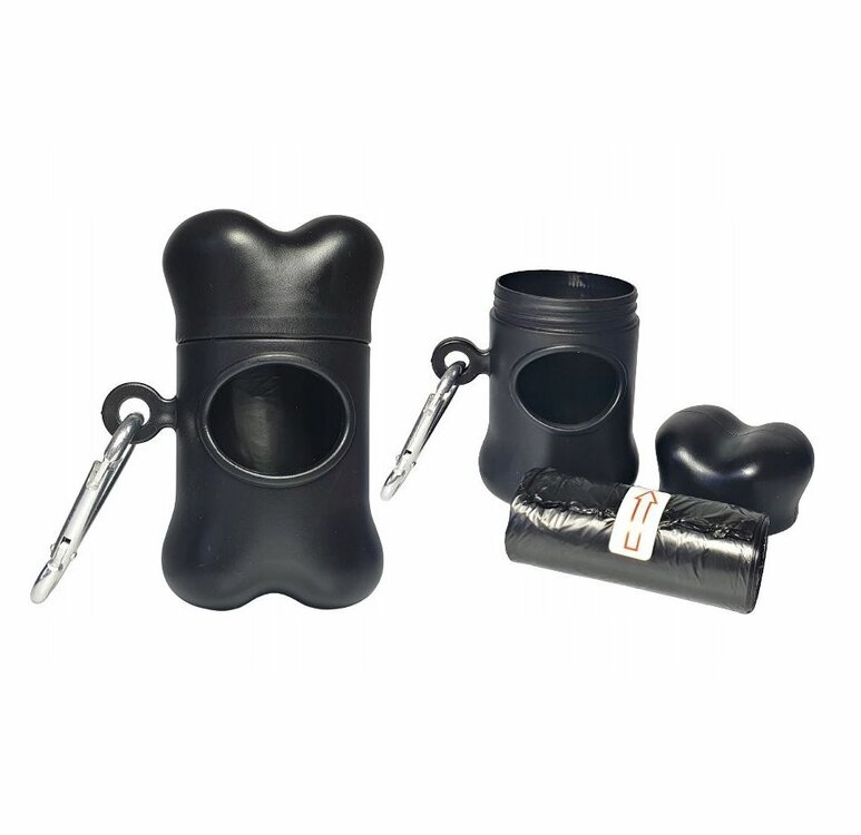 Dispenser - Inclusief poepzakjes - Zwart