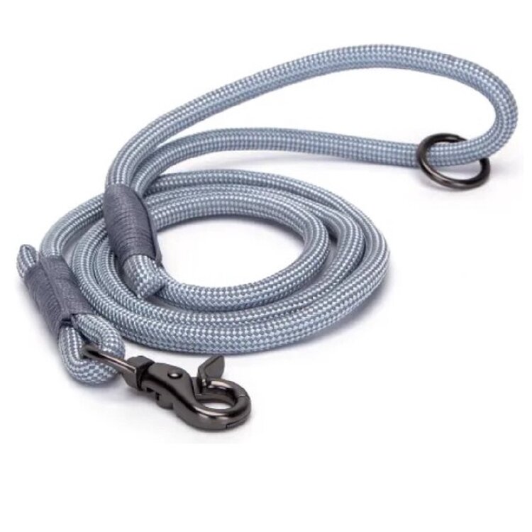 Nobleza Hondenriem - Rond - Reflecterend - Grijs - 120 cm