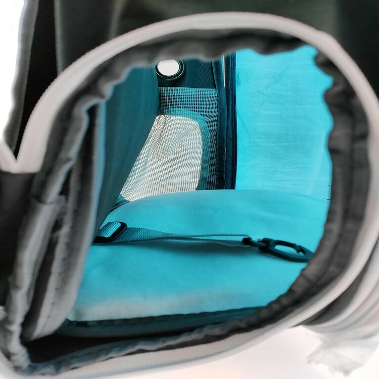 Nobleza Rugtas voor hond en kat tot 7,5 kg - Blauw venster