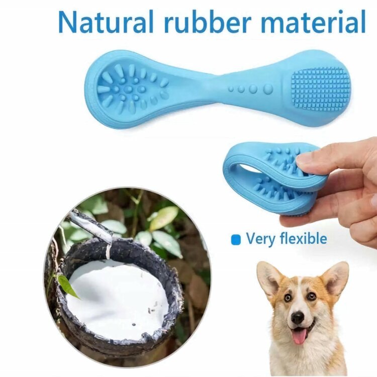 Honden kauwspeeltje rubber bot