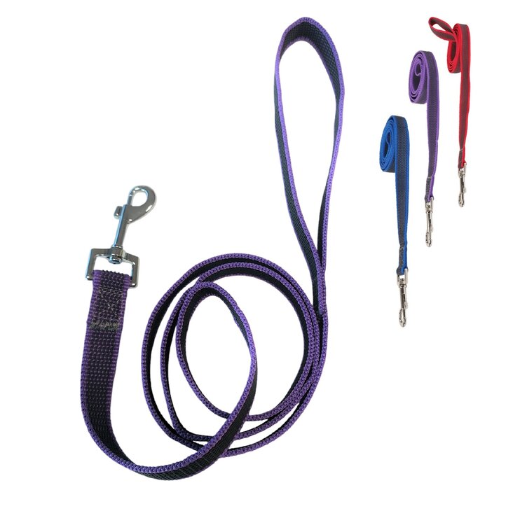 Nobleza Hondenriem - Anti slip - Nylon met rubber - Lengte 120 cm