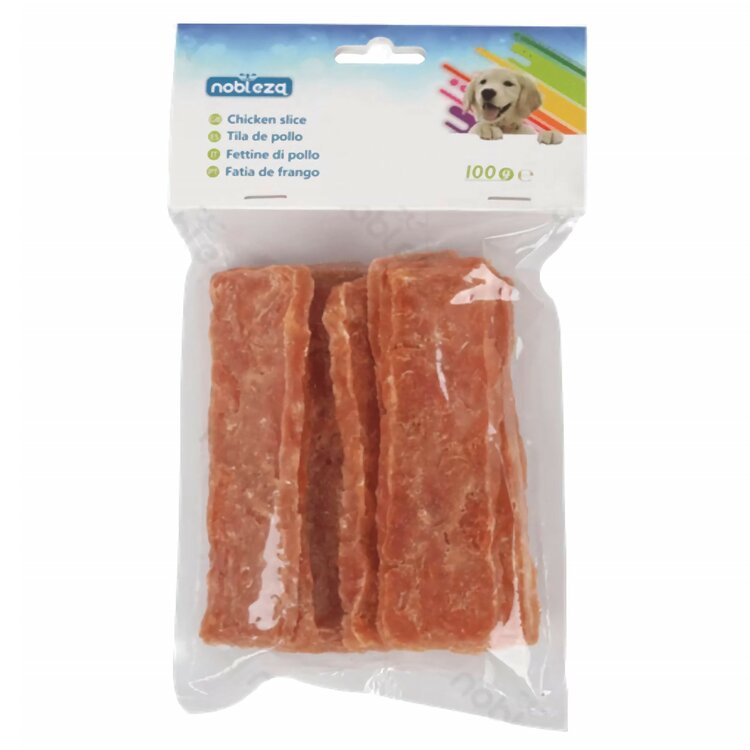 Nobleza Hondensnack - Plakken gedroogde kip - 100 gr