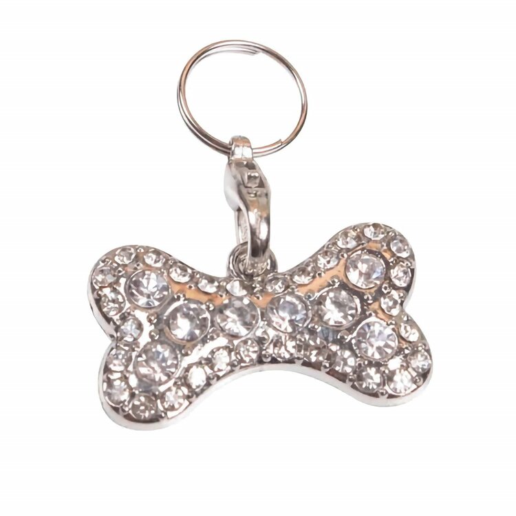 Nobleza Honden halsbandhanger met briljantjes