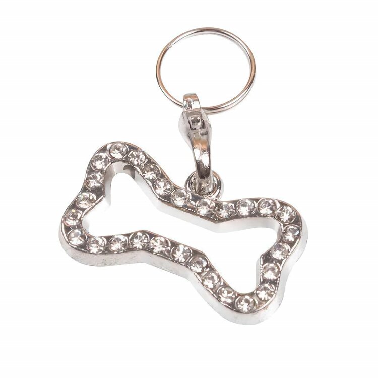 Nobleza Honden halsbandhanger met briljantjes
