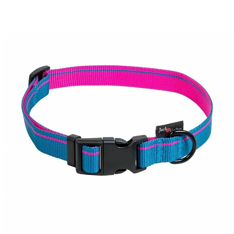 Jack and Vanilla Hondenhalsband - Nylon - Kliksluiting - Blauw - 35 cm