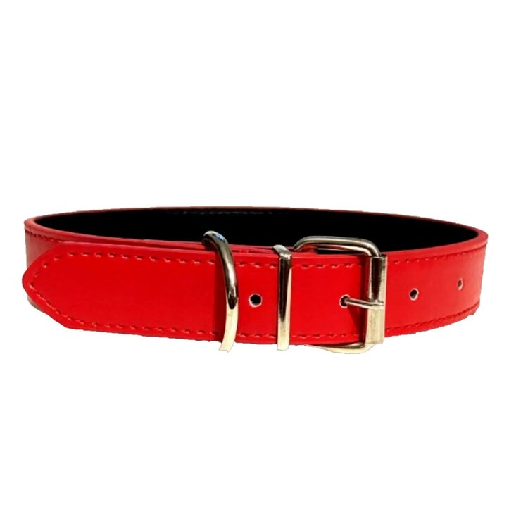 halsband hond rood