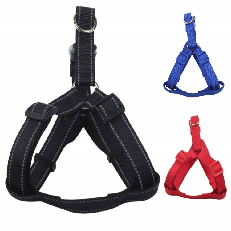 Honden Y-tuig - Reflecterend - Nylon - Maat L