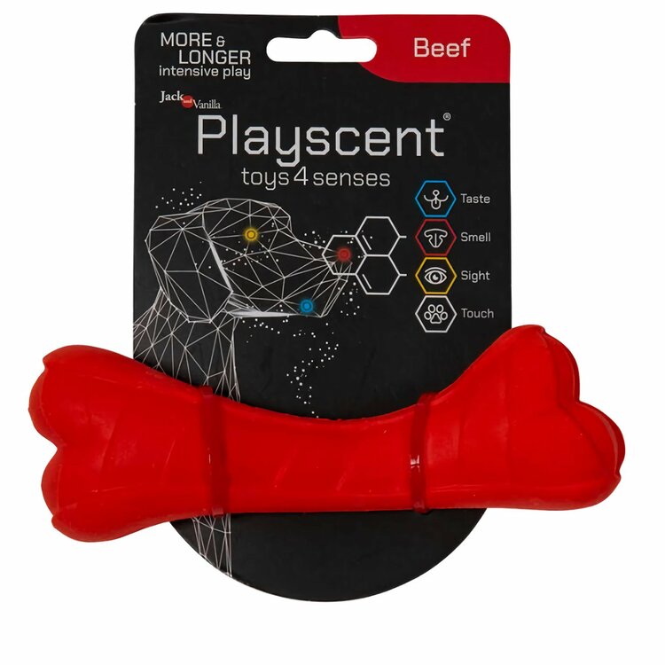 Jack vanilla playscent Rubber kauwbot  rund