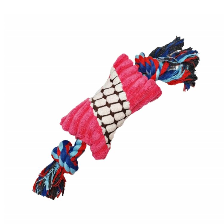 pluche touw hondenspeeltje