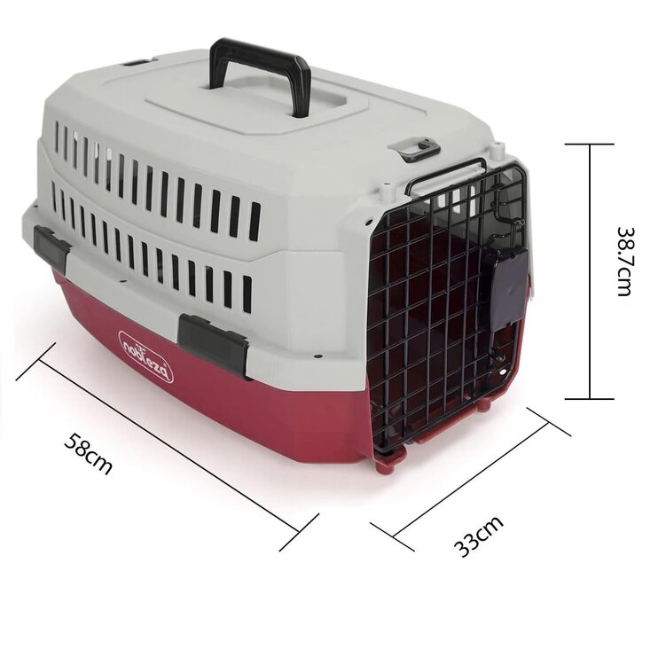 Nobleza Reismand voor hond en kat - 58x39x33 cm - Rood