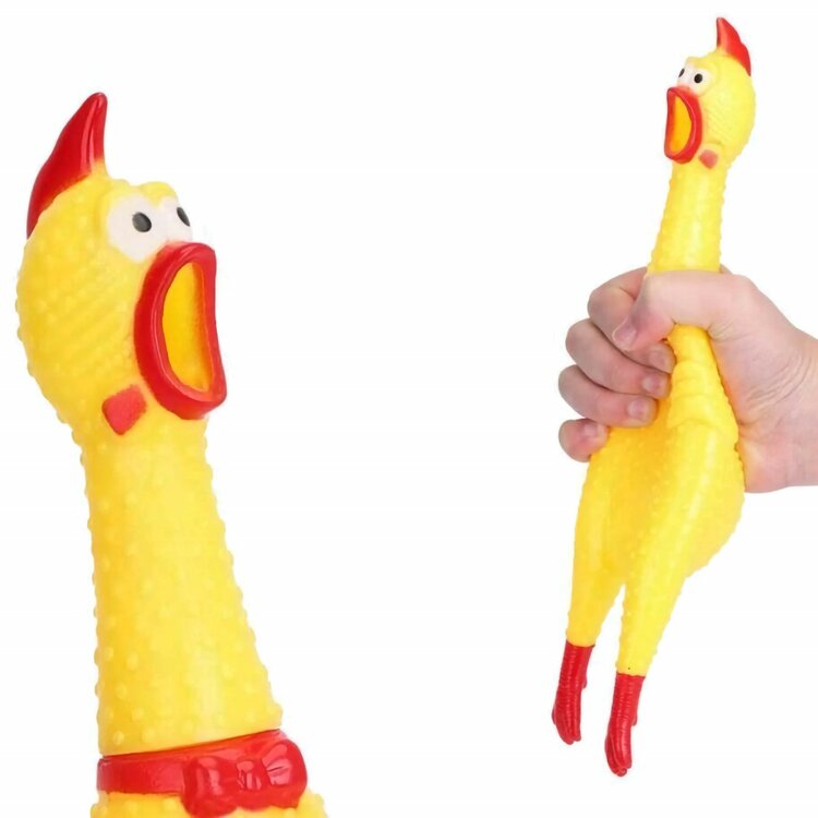 Hondenspeelgoed kip 32 cm