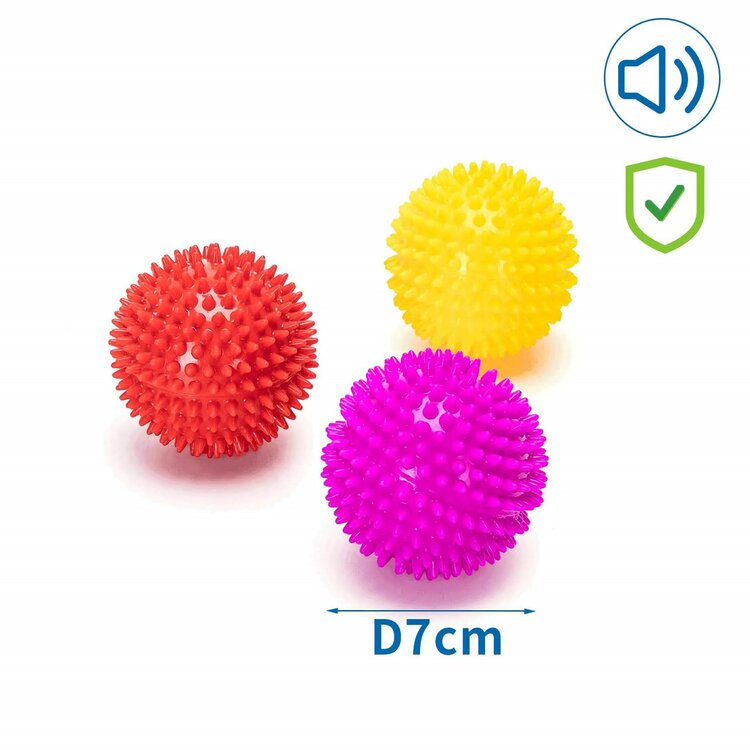 Nobleza Honden speelbal - Egelbal met piep - 7 cm