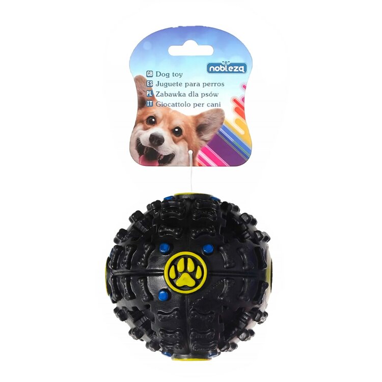 Nobleza Hondenspeeltje - Snackbal met geluid - 7 cm