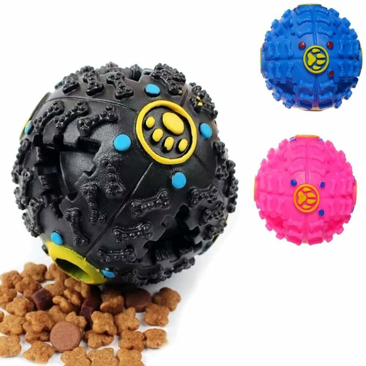 Nobleza Hondenspeeltje - Snackbal met geluid - 7 cm