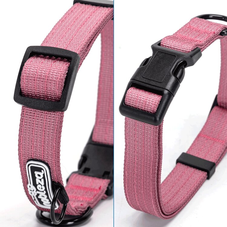 Nobleza Honden klikhalsband - Geweven Nylon - 51 cm