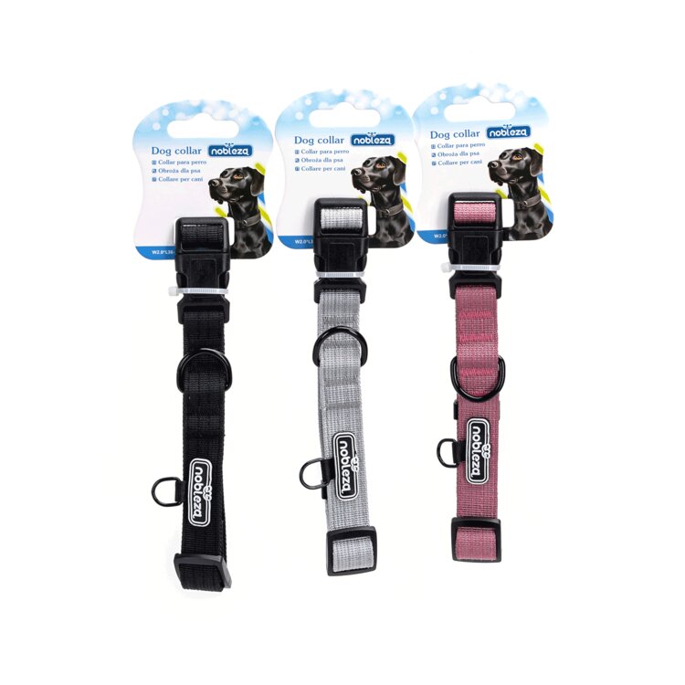Nobleza Honden klikhalsband - Geweven Nylon - 51 cm
