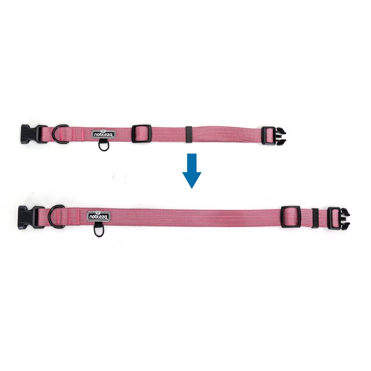 Nobleza Honden klikhalsband - Geweven Nylon - 51 cm