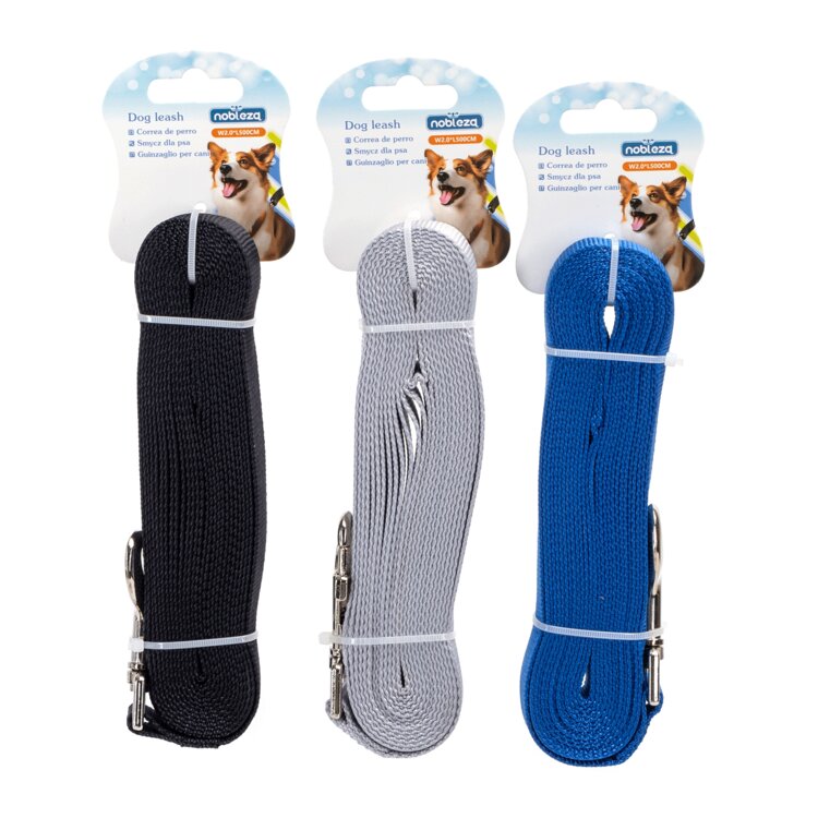 Hondenriem 5 meter - Sleeplijn - Nylon