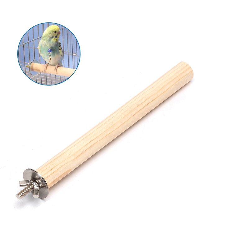 Nobleza Vogel zitstok - Rechte houten stok - 20 cm