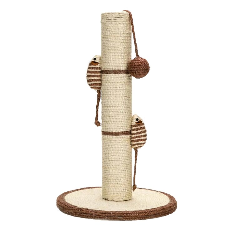 Nobleza Krabpaal met speeltjes - Beige - 40 cm