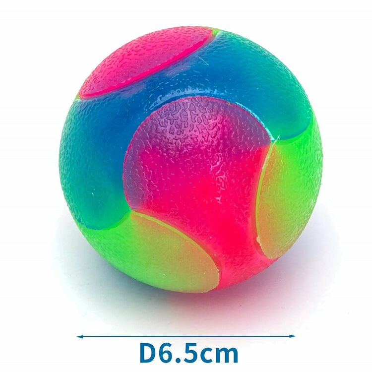 Hondenspeelgoed - Speelbal met licht - 6,5 cm