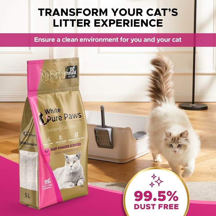 Kattenbakvulling babypoeder - 5L