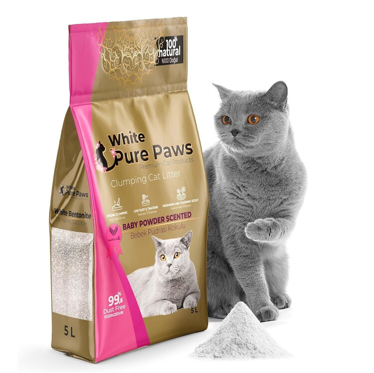 Kattenbakvulling babypoeder, 5 liter