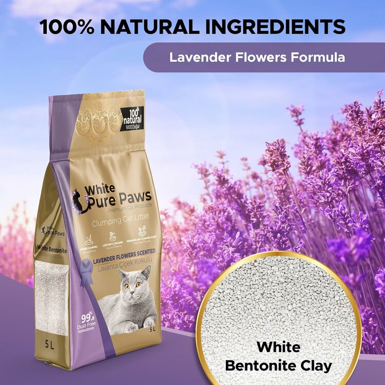 Kattenbakvulling lavendel 5 L