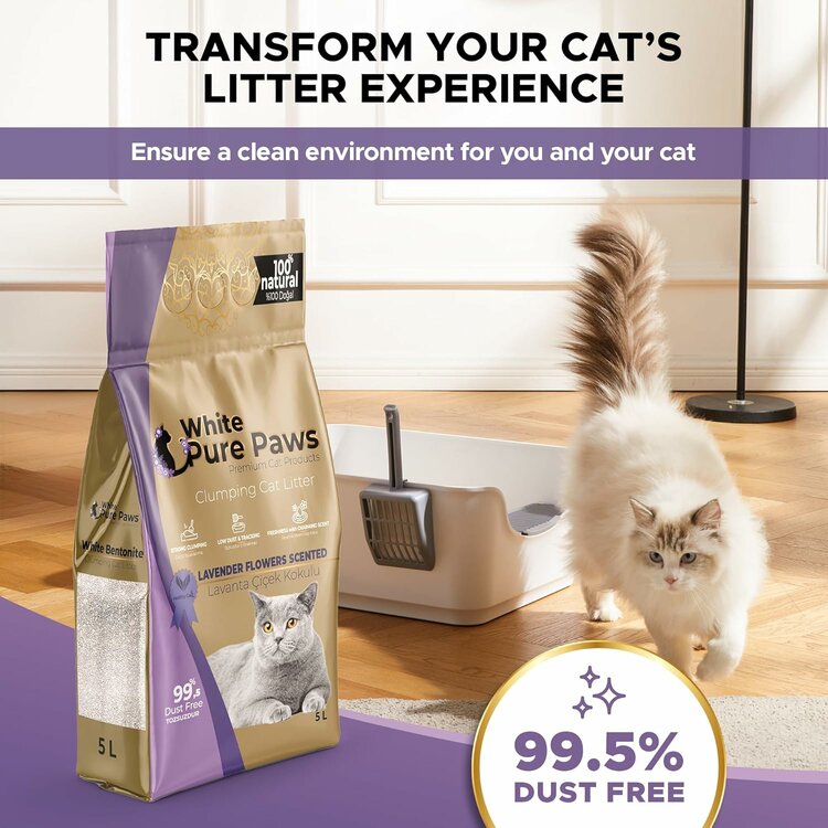 Heerlijk geurende kattenbakvulling