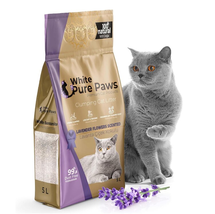 Kattenbakvulling bentoniet lavendel 5 Liter