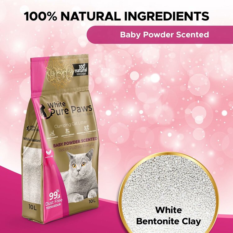 Kattenbakvulling babypoeder, 10L