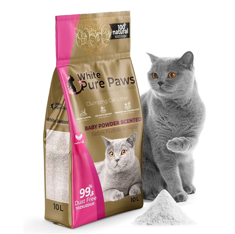 Bentoniet kattenbakvulling babypoeder 10L