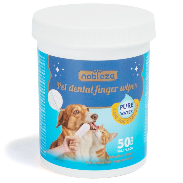 Nobleza Gebitsreinigingsdoekjes - Vingerpads - 50 Stuks