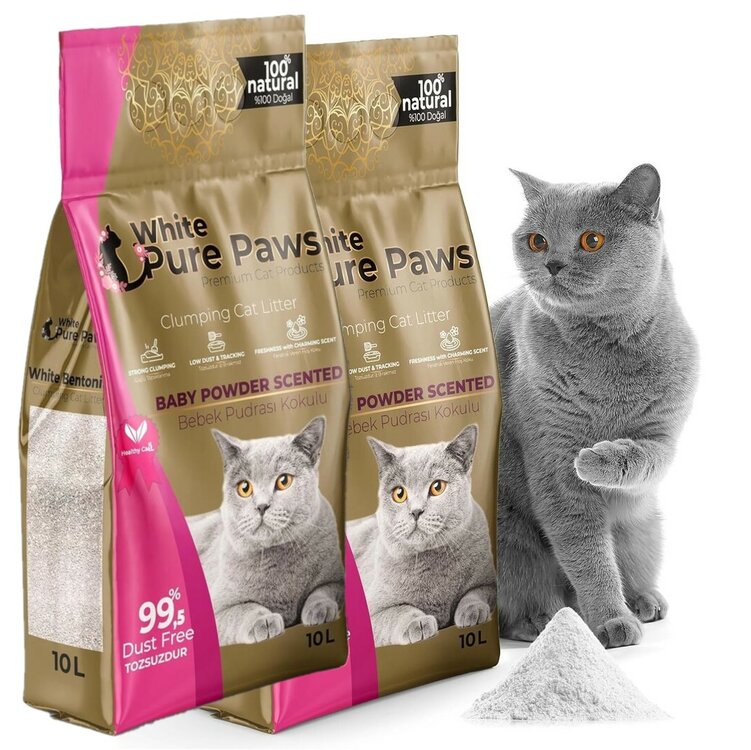 Bentoniet kattenbakvulling babypoeder 20 liter