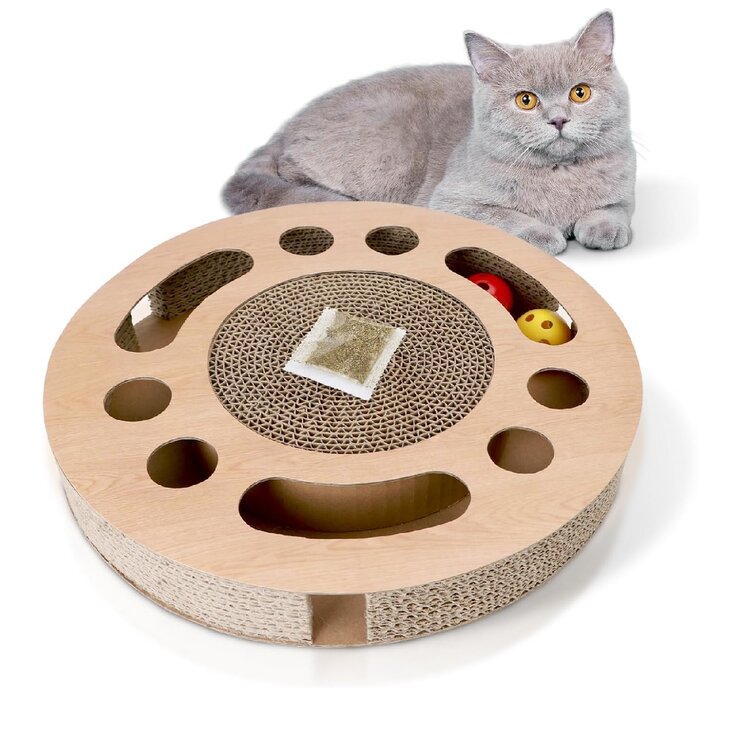 Nobleza Kattenspeelgoed - Karton met speelballen - Rond