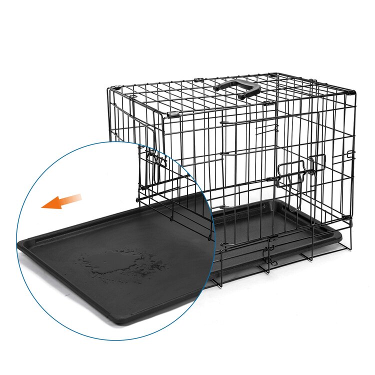 Nobleza Bench voor hondje en kat - Metaaldraad - Zwart - XS
