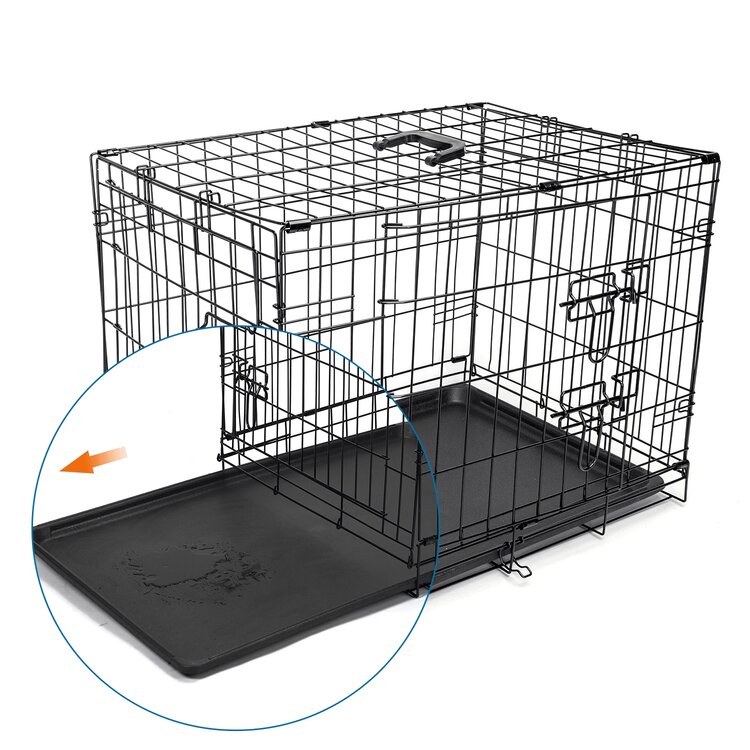 Nobleza Bench voor hond en kat - Metaaldraad - Zwart - S