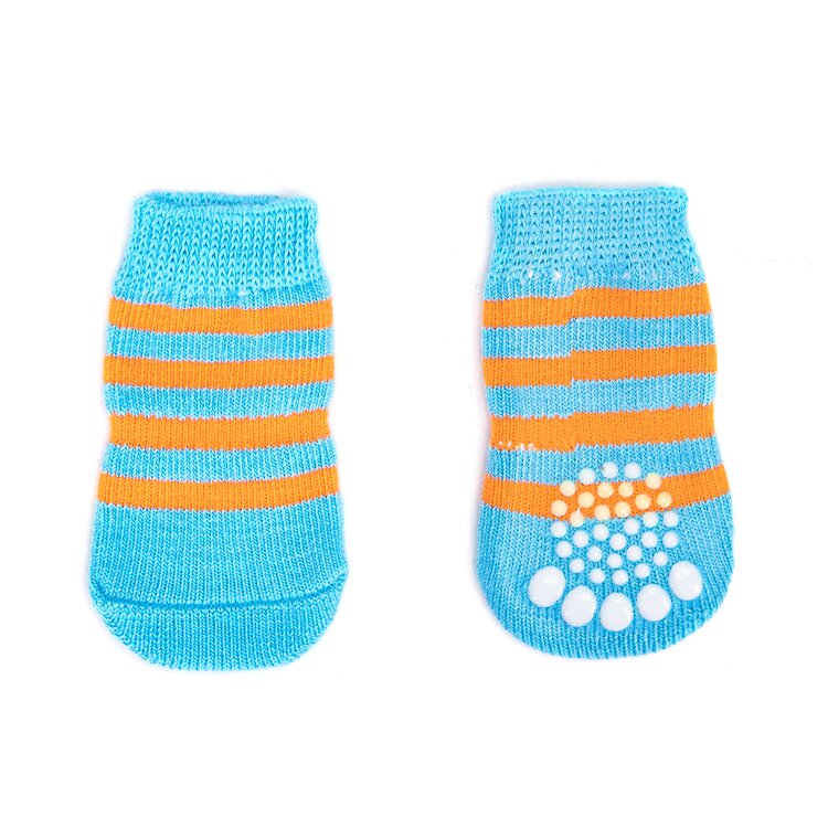 Nobleza Hondensokken - 4 Stuks - Maat L - Blauw