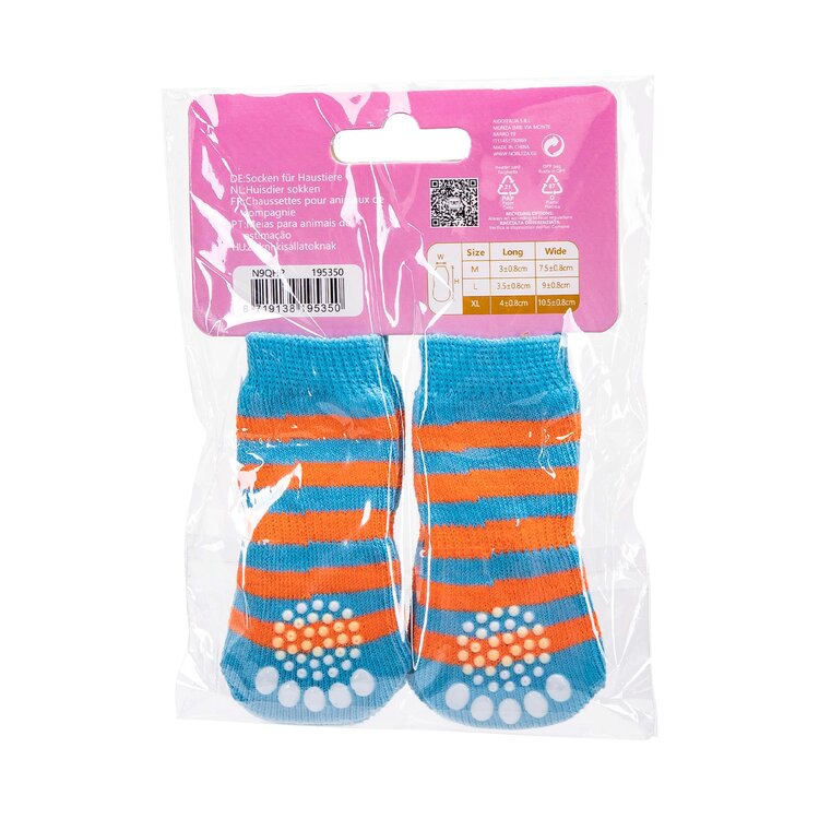 Nobleza Hondensokken - 4 Stuks - Maat XL - Blauw