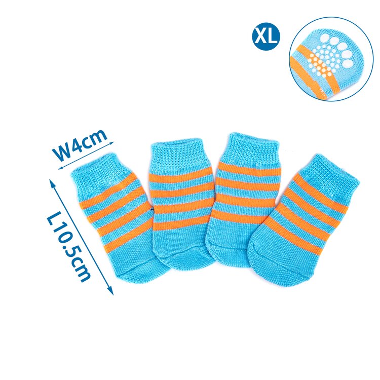 Nobleza Hondensokken - 4 Stuks - Maat XL - Blauw