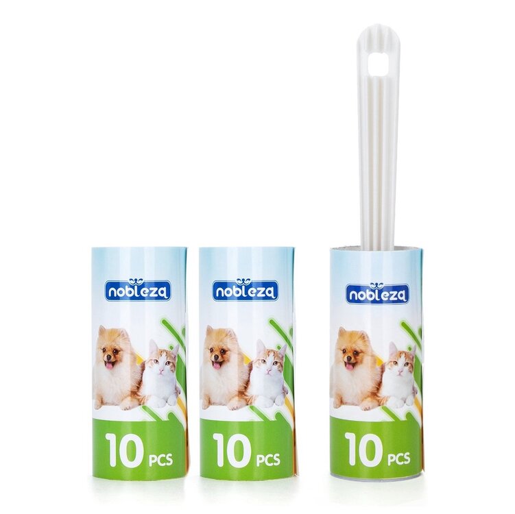 Pluizen kleefroller, set 3 rollen