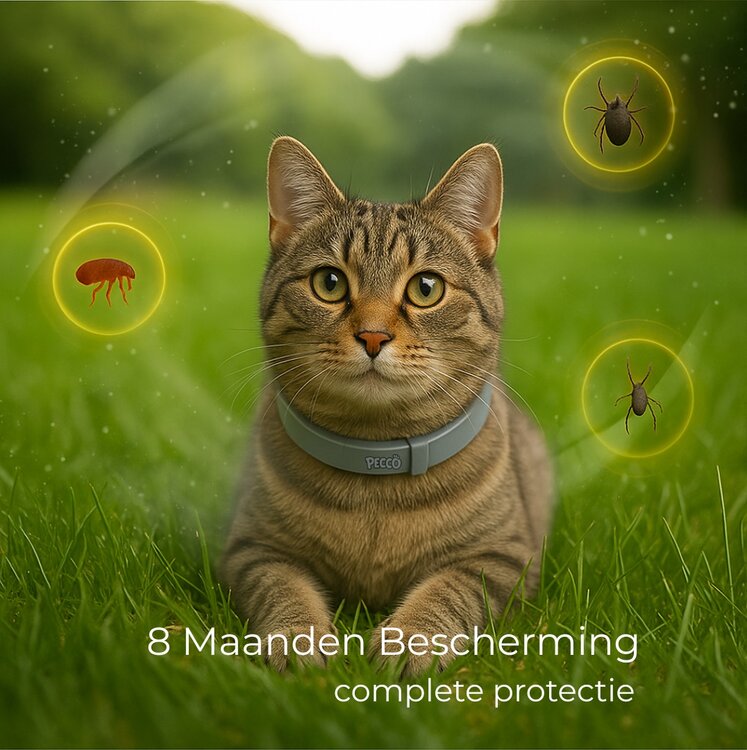 Katten vlooien en tekenband natuurlijk werking