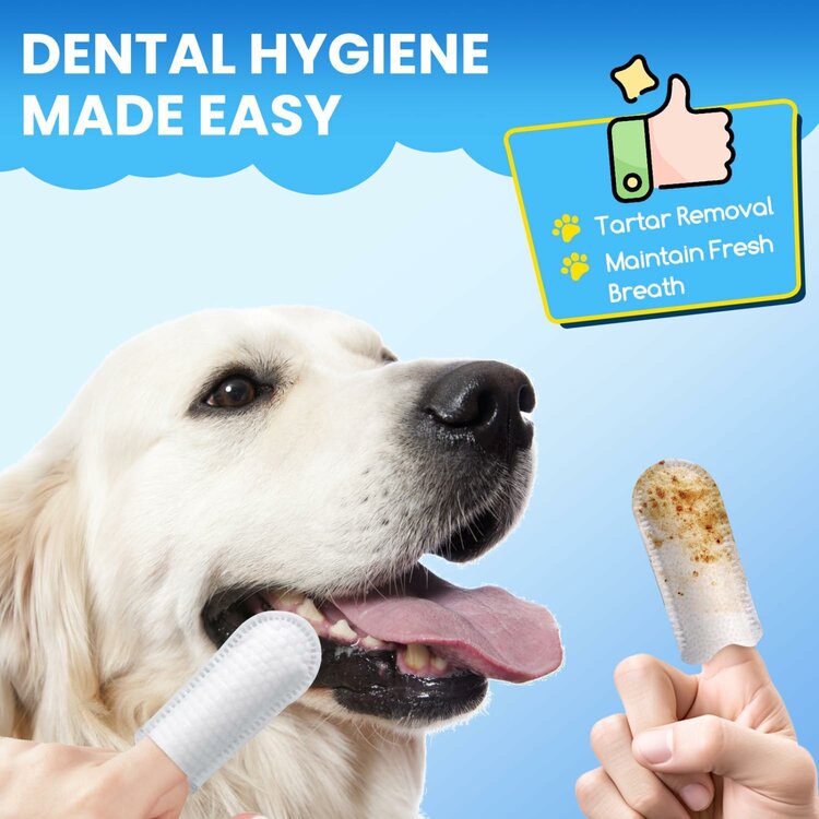 Tandreinigingspads voor hond en kat