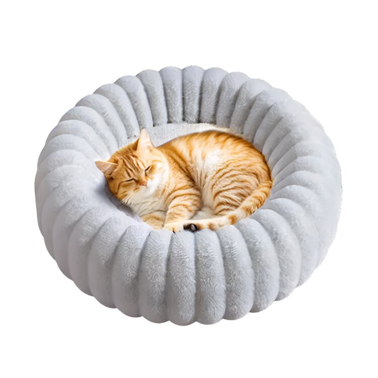 Pecco Ronde mand voor hond en kat - 50 cm - Lichtgrijs rib