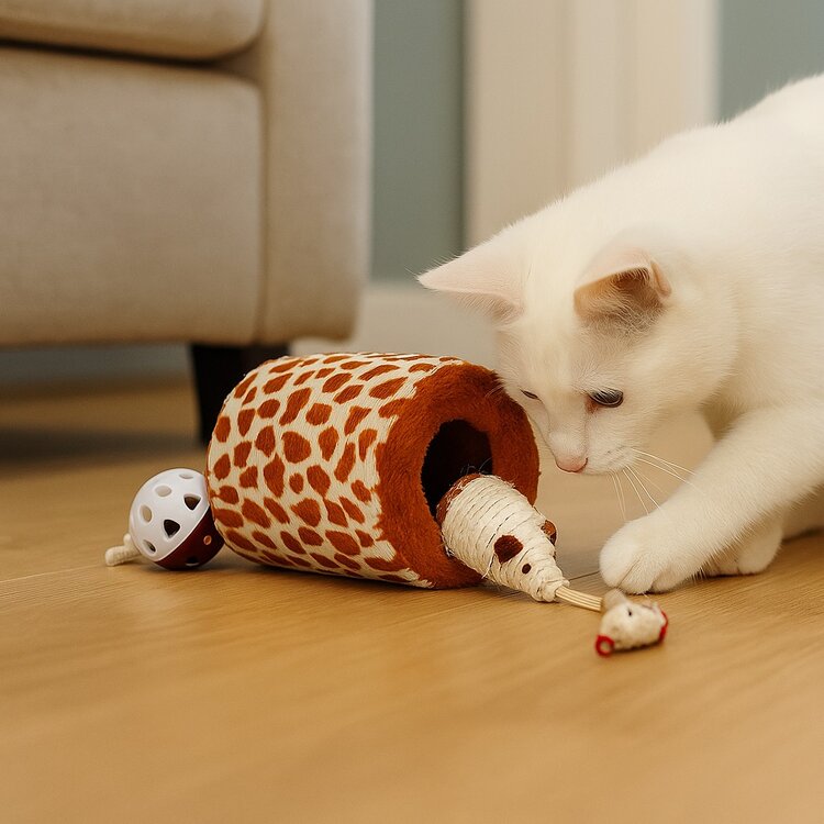 Nobleza Kattenspeelgoed - Muisje, cilinder en bal