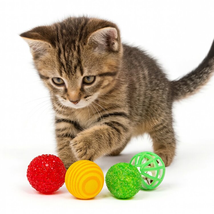 Nobleza Katten speelballetjes - 4 Stuks