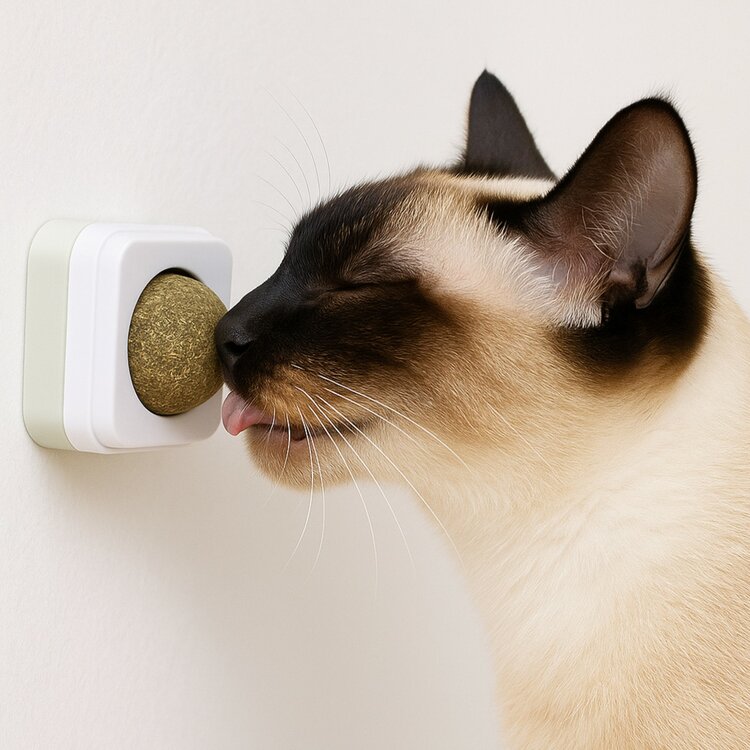 Nobleza Kattenkruid speelbal in houder