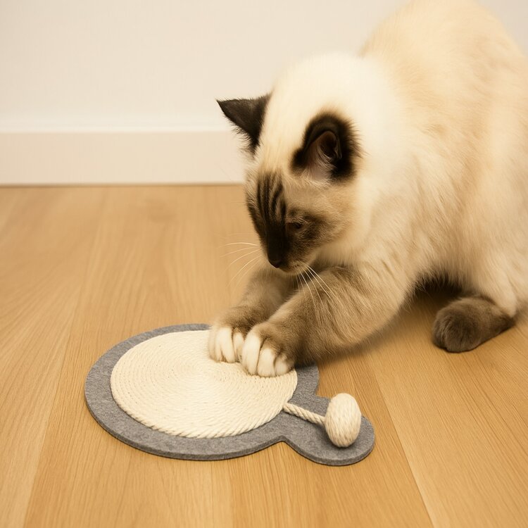 Nobleza Krabmat met speelbal - Vilt met Sisal